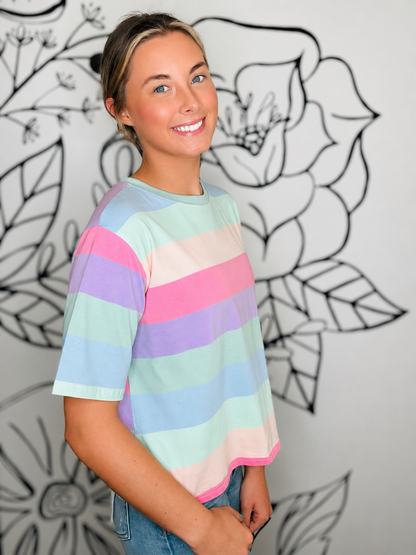 PASTEL STRIPE TOP