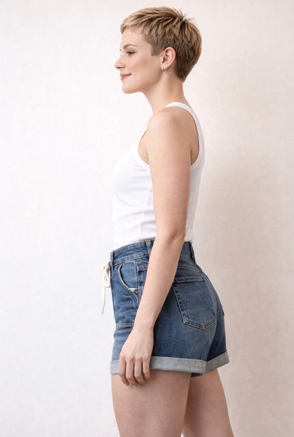 Judy Blues Medium Wash Denim Shorts