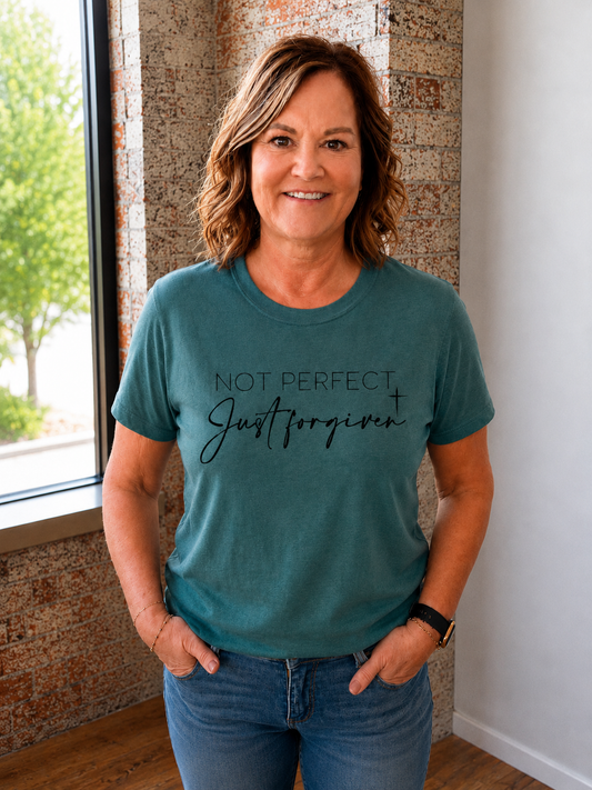 NOT PERFECT JUST FORGIVEN TEE