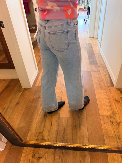 Flying Money Light Wash Denim