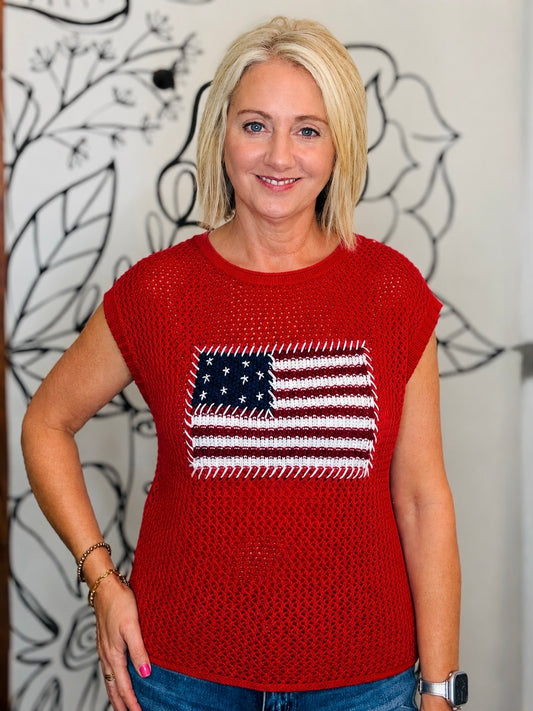 THREAD AND SUPPLY AVERY FLAG SWEATER