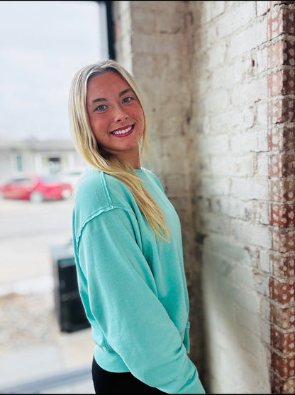 Turquoise Lightweight Pullover