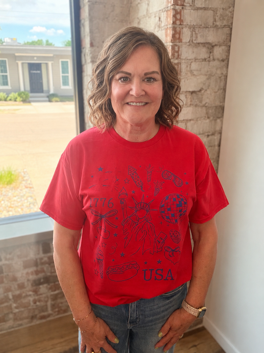 1776 USA GRAPHIC TEE