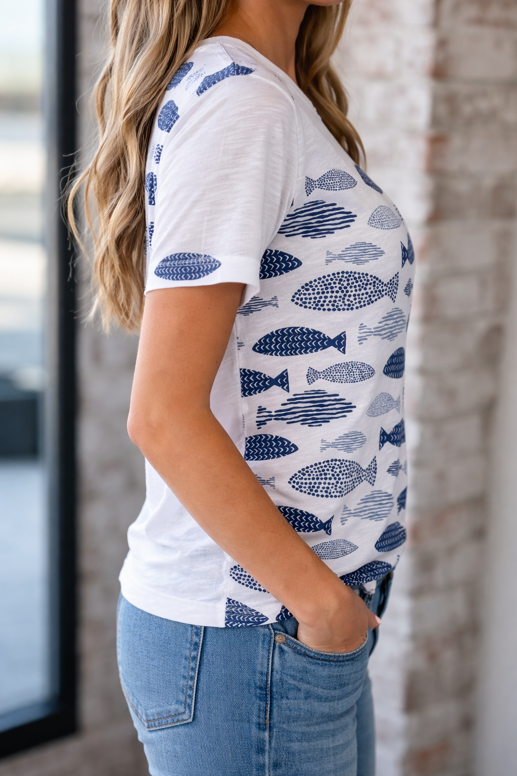 Fish Print Tee