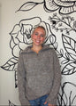 MARGO HALF ZIP TEXTURES PULLOVER SWEATER