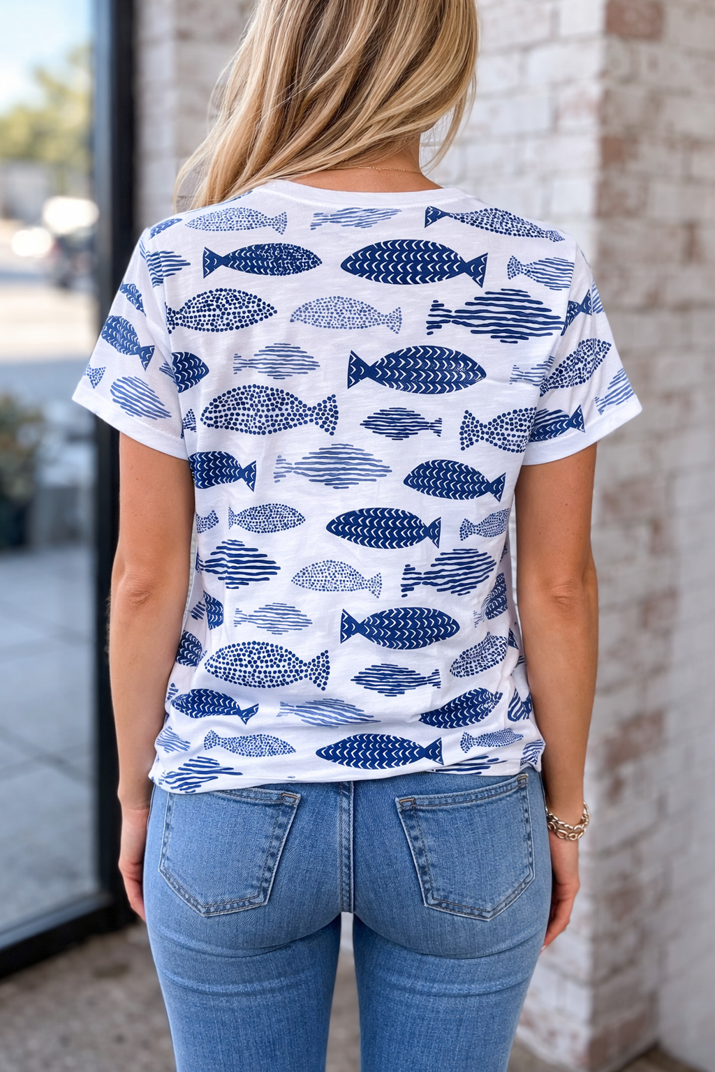 Fish Print Tee