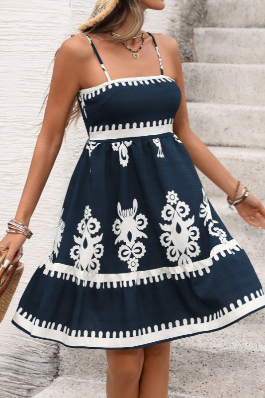 NAVY & IVORY SUNDRESS