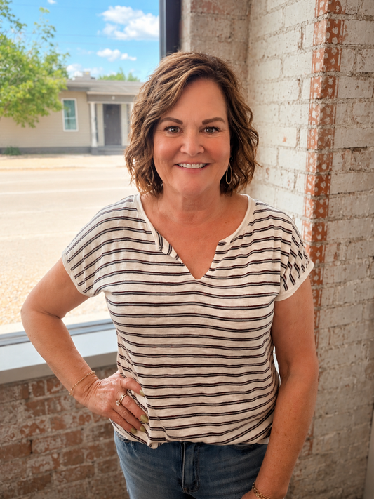 ISABELLA STRIPE KNIT TOP