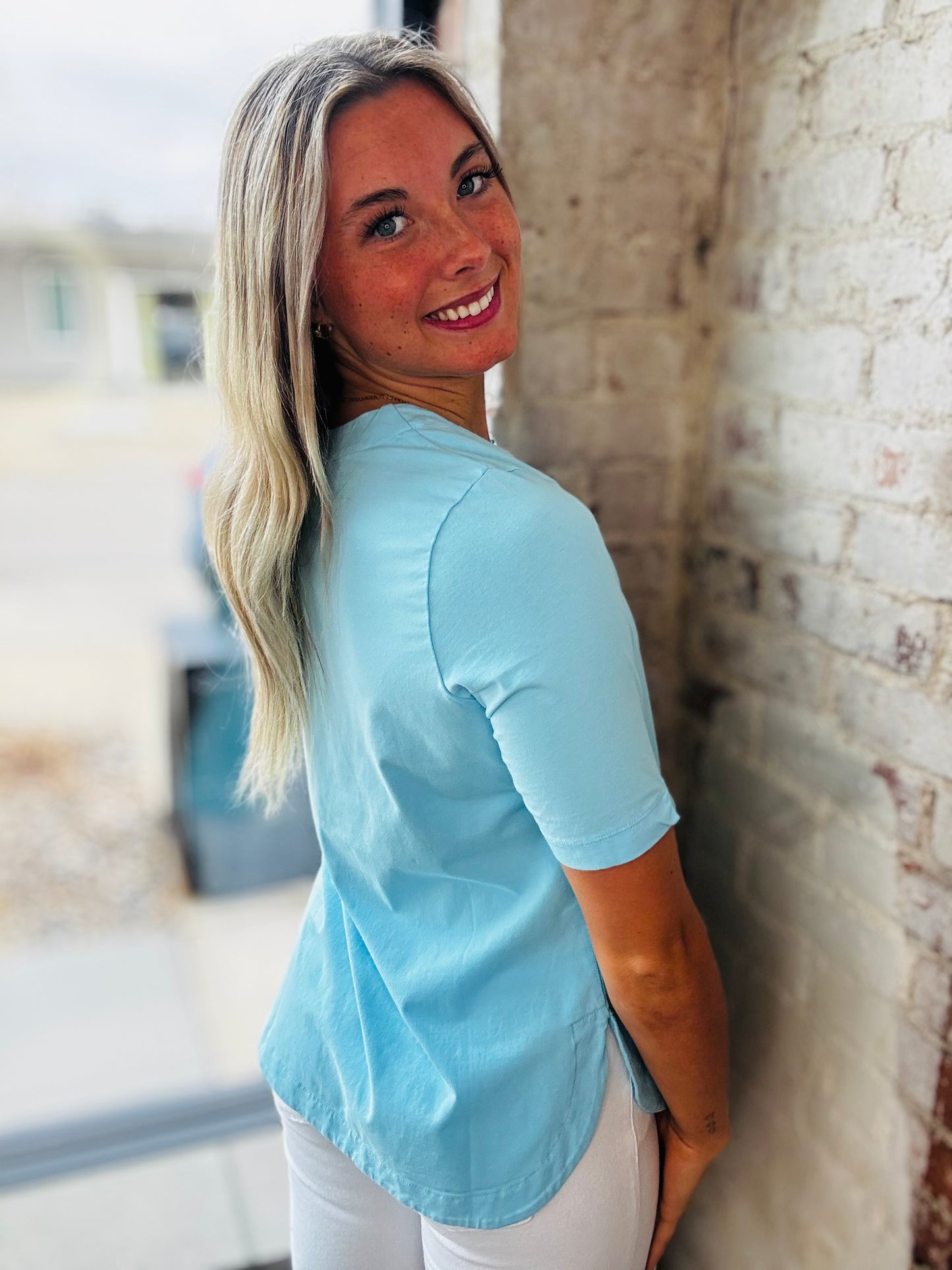 Soft Sky Blue Tee