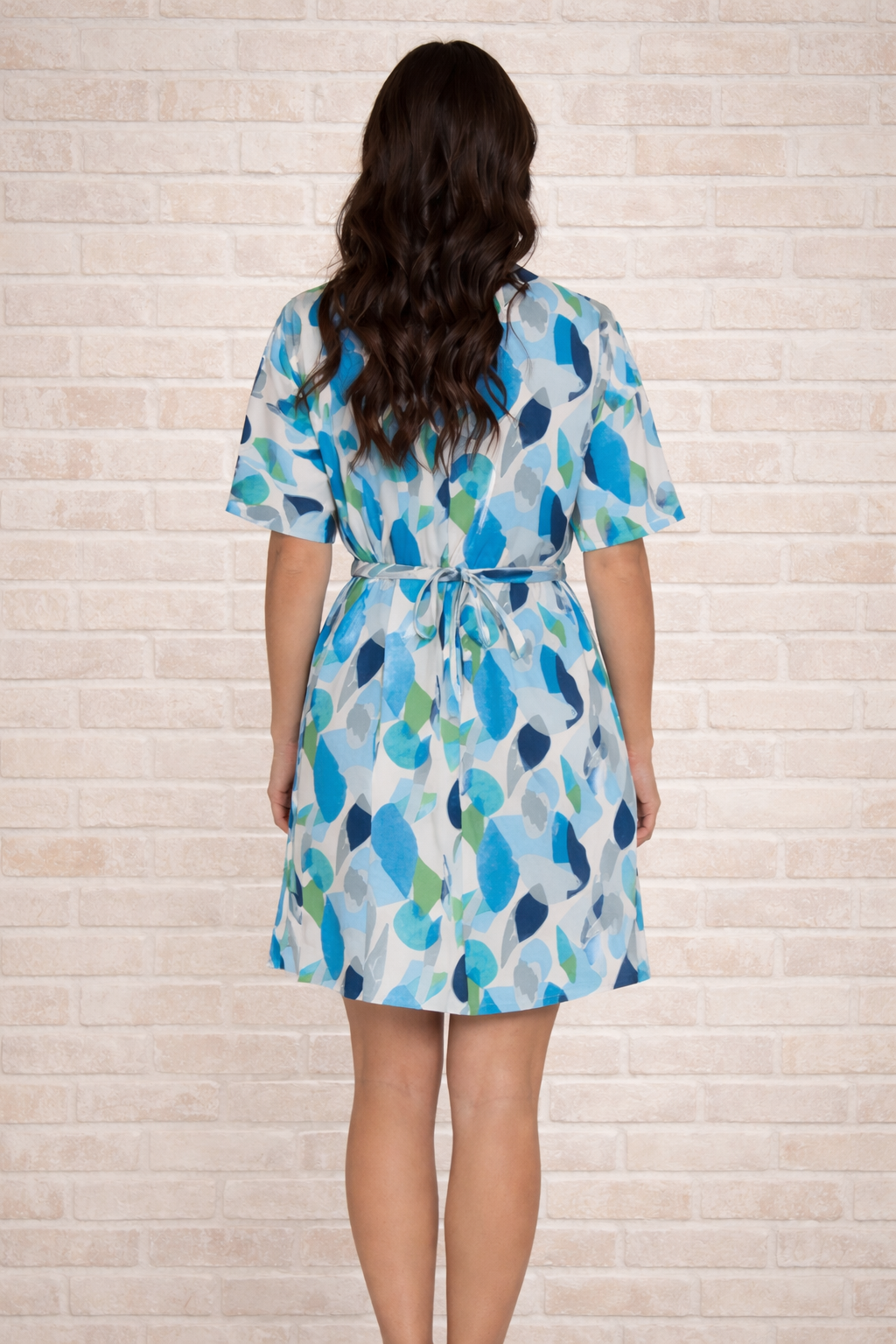 Abstract Shirt Dress