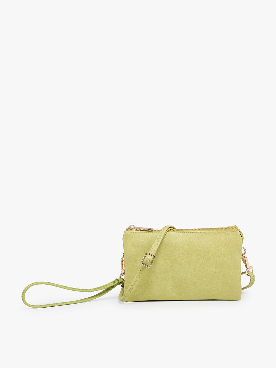 3 Compartment Crossbody/Wristlet in Assorted Colors