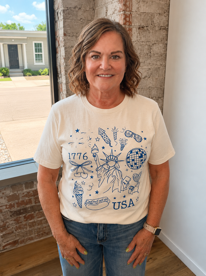 1776 USA GRAPHIC TEE