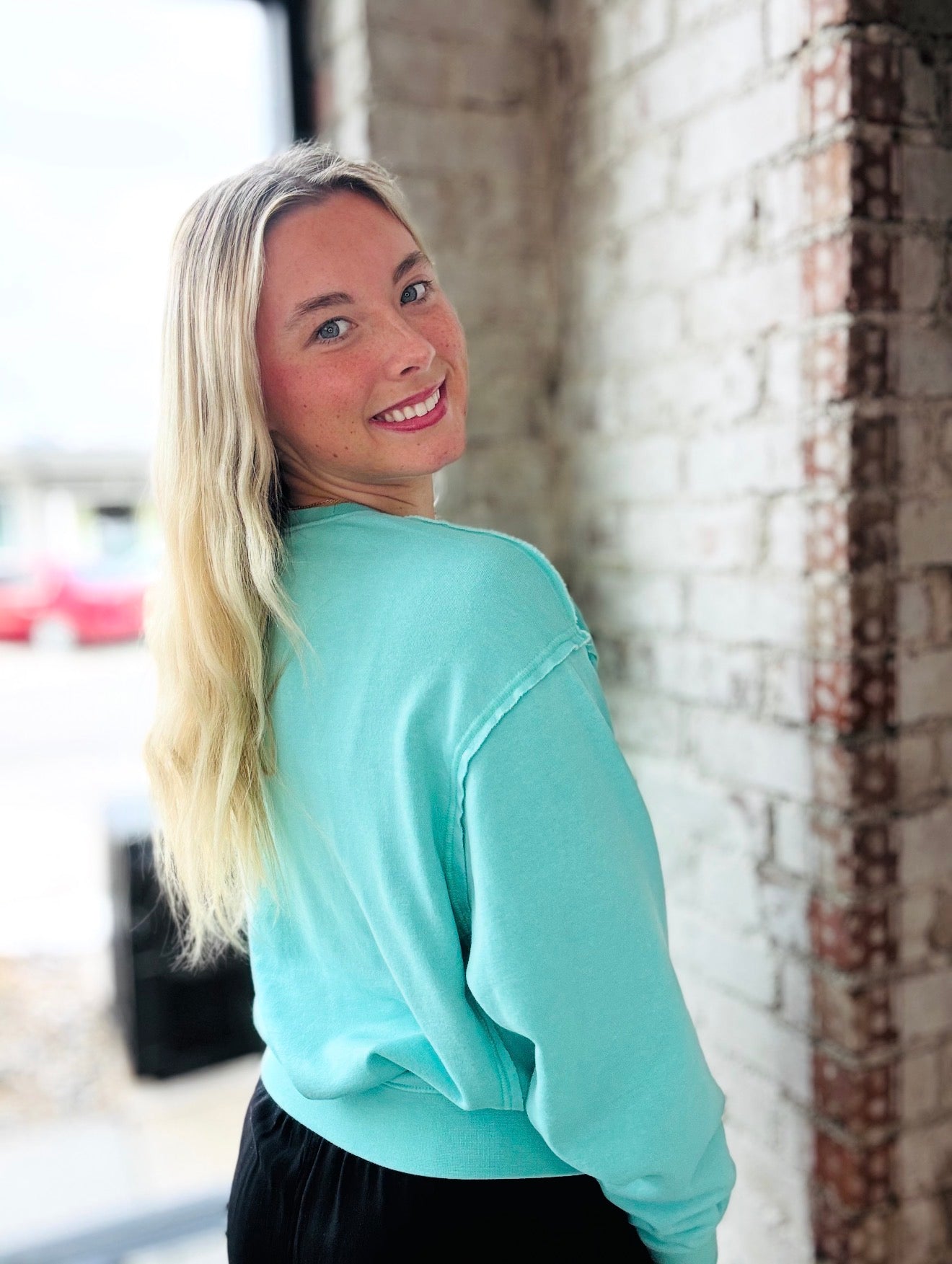 Turquoise Lightweight Pullover