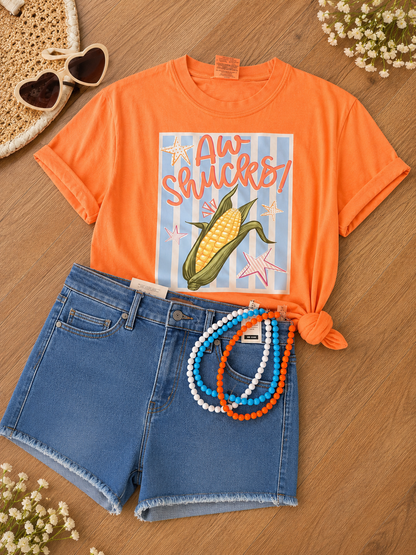 MANGO AW SHUCKS GRAPHIC TEE