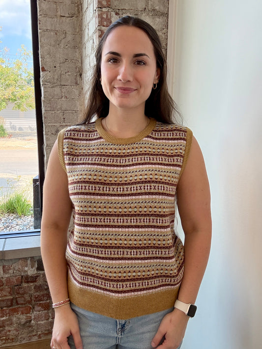 MULTI COLOR SWEATER VEST