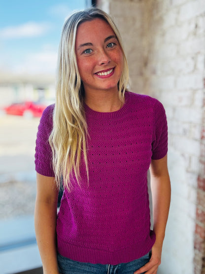 Magenta Lightweight Sweater