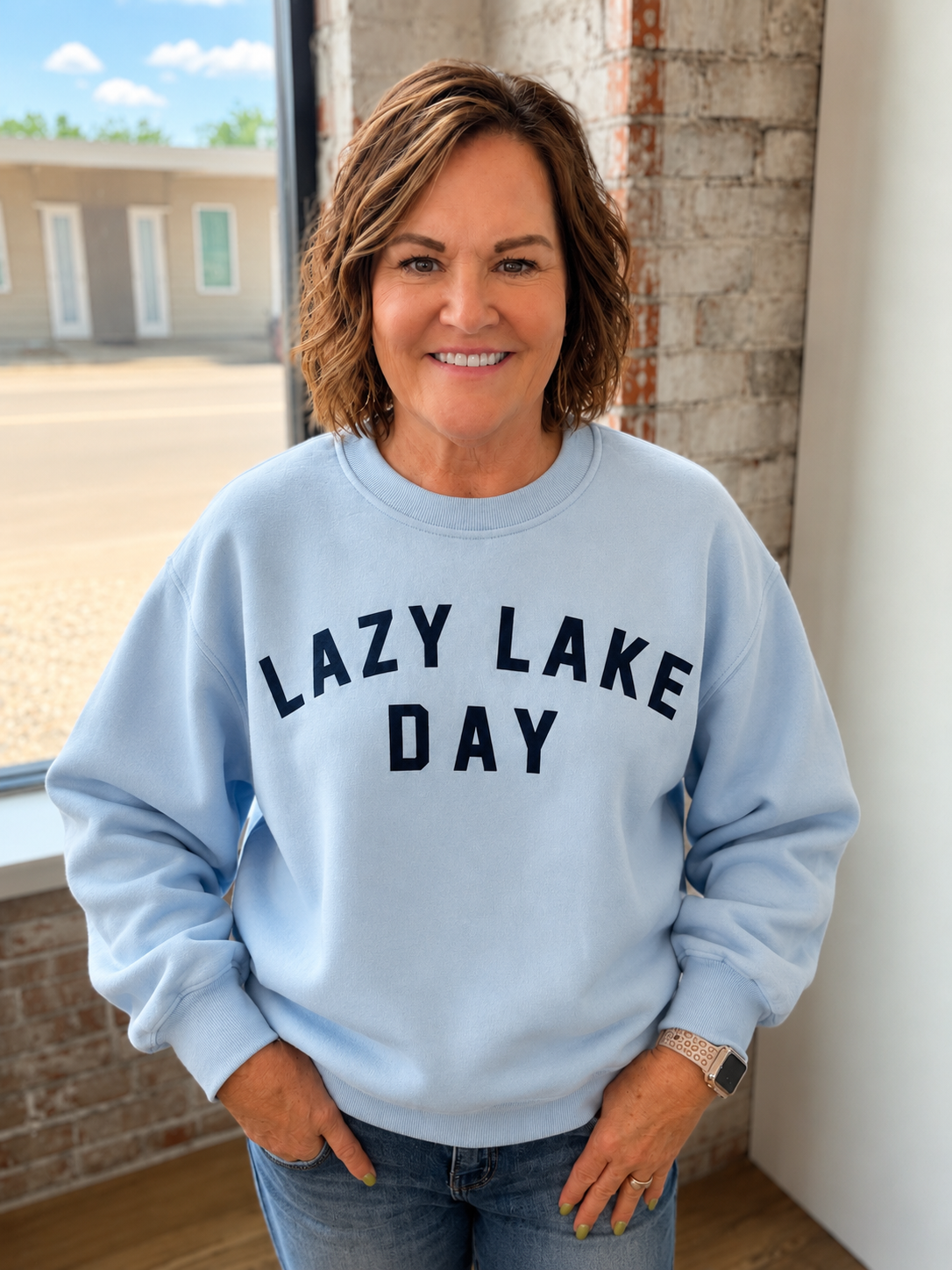 LAZY LAKE DAY SWEATSHIRT