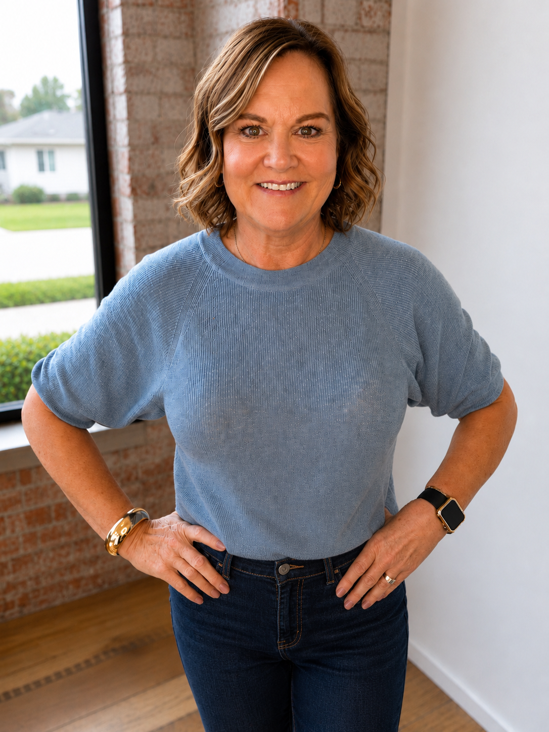 SOFT BLUE EVERYDAY SWEATER