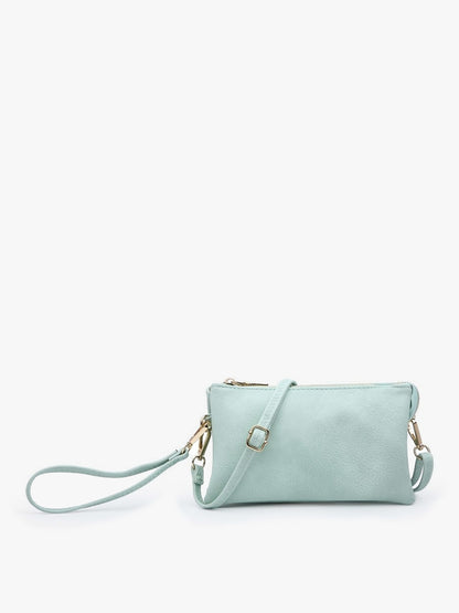 3 Compartment Crossbody/Wristlet in Assorted Colors