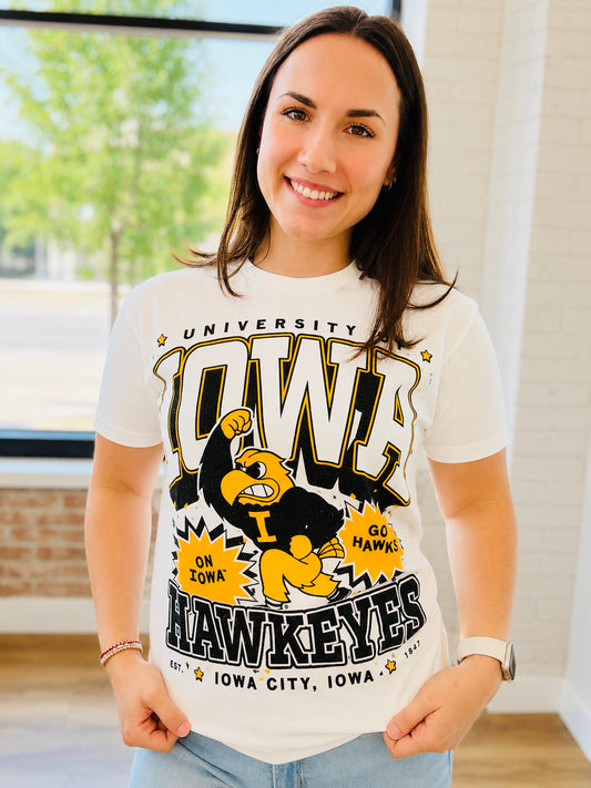 IOWA HAWKEYES GRAPHIC TEE