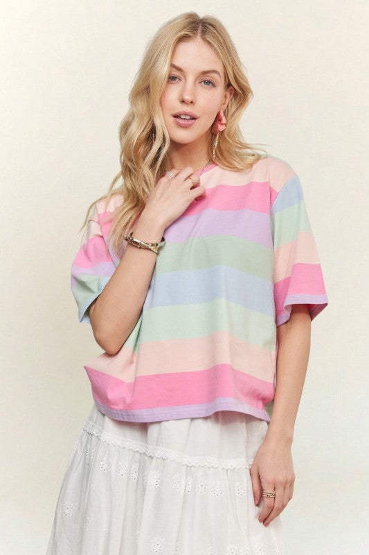 PASTEL STRIPE TOP