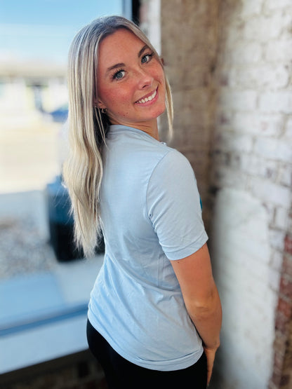 Lt Blue Lake Graphic Tee