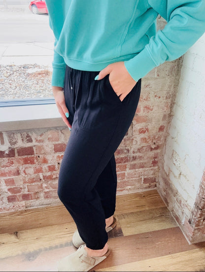 Black Lightweight Joggers