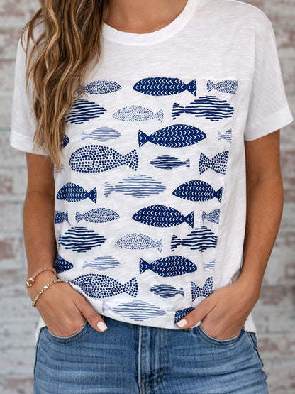 Fish Print Tee