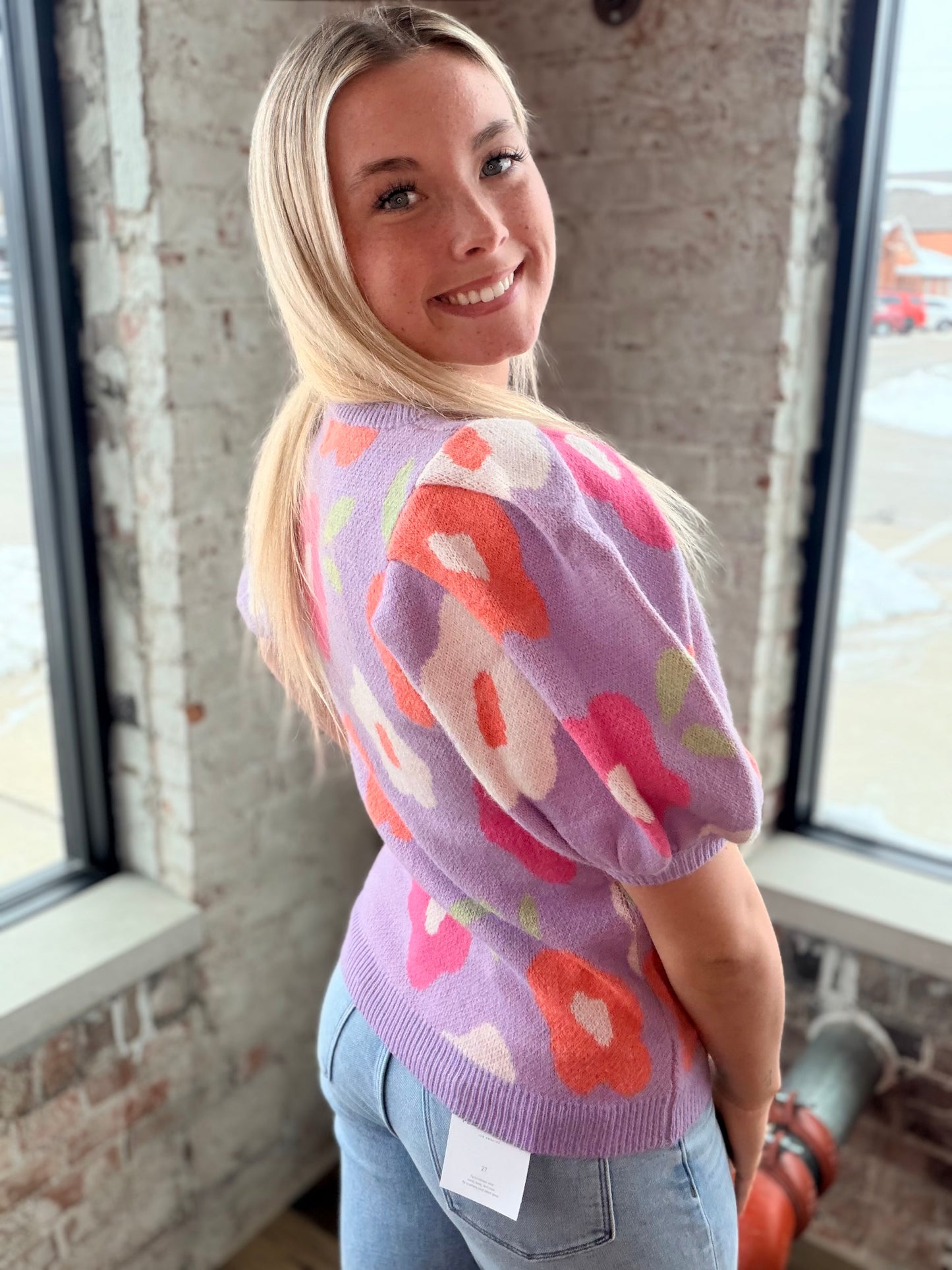 Lavender & Floral Sweater