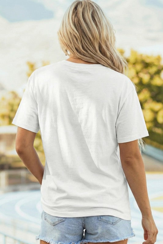 WHITE VINTAGE “FRESH CHERRIES” GRAPHIC TEE