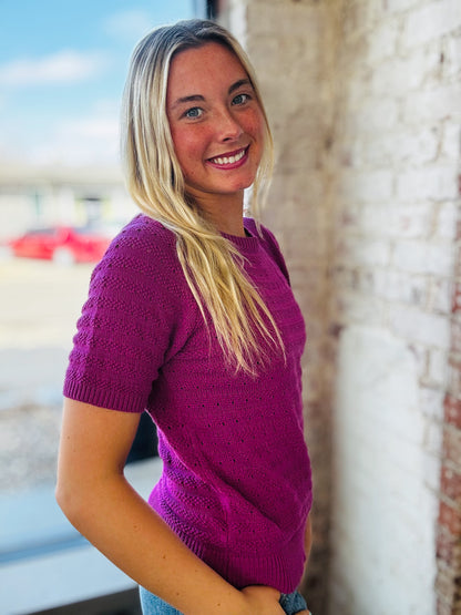 Magenta Lightweight Sweater
