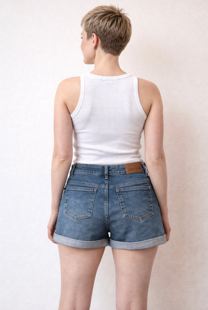 Judy Blues Medium Wash Denim Shorts