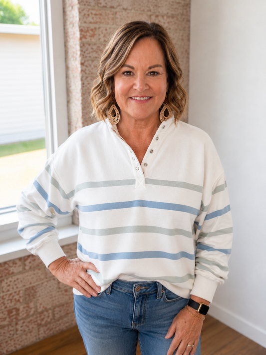 BLUE SKIES LONG SLEEVE PULLOVER