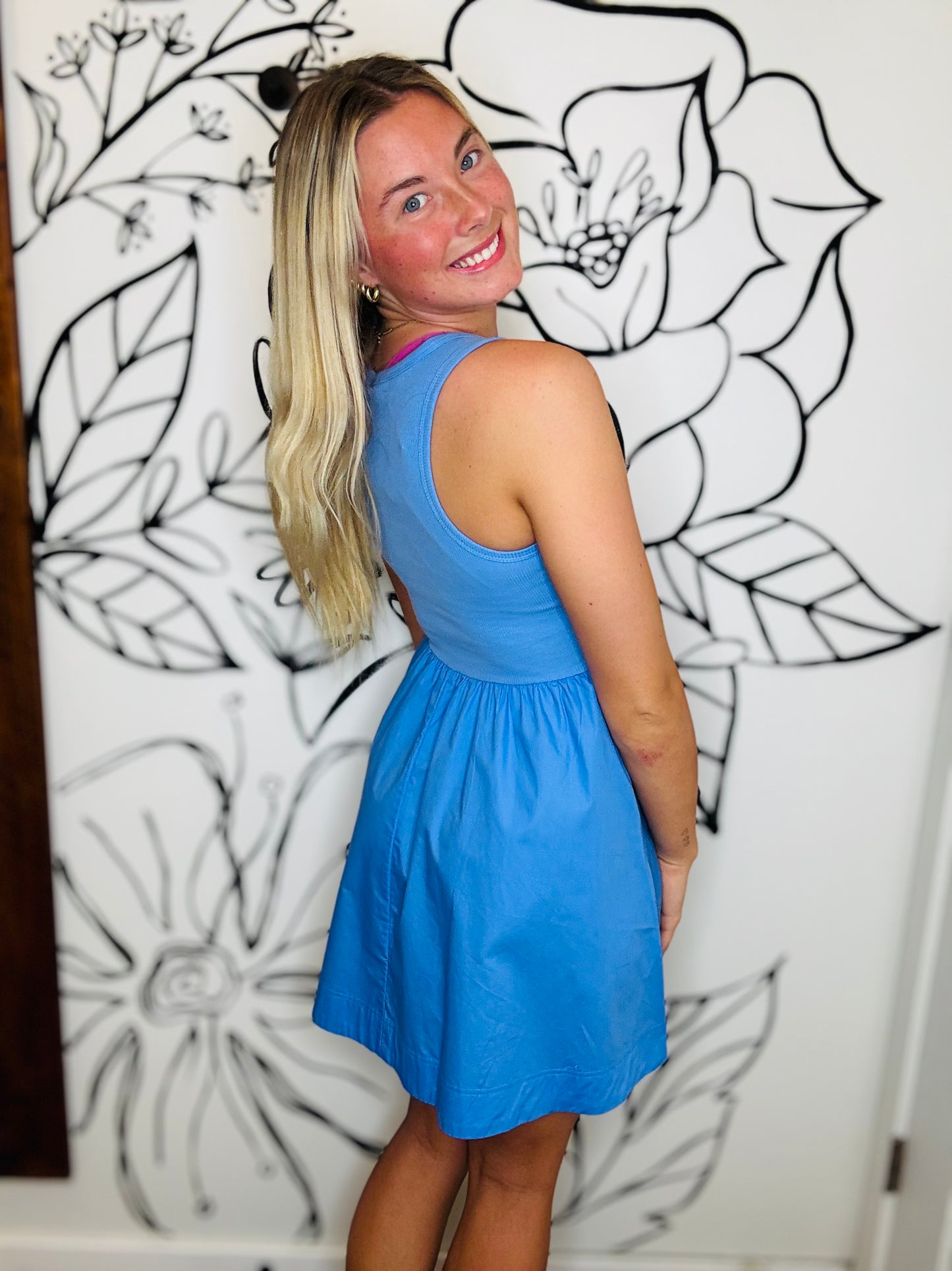 CORNFLOWER BLUE DRESS