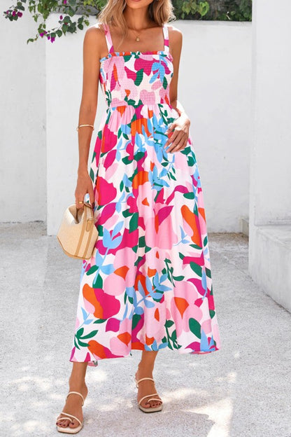 FLORAL PRINT MAXI DRESS