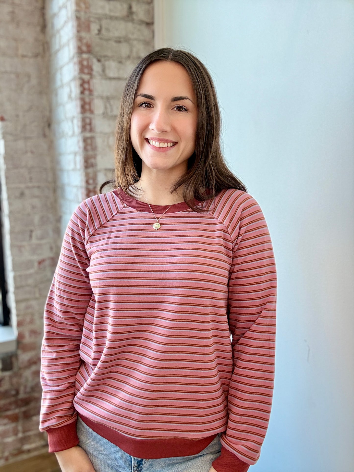 EMILY ULTRA-SOFT STRIPE CREW