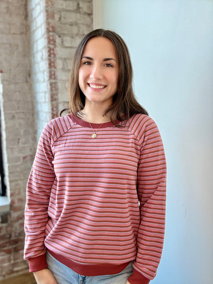 EMILY ULTRA-SOFT STRIPE CREW