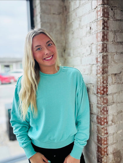 Turquoise Lightweight Pullover