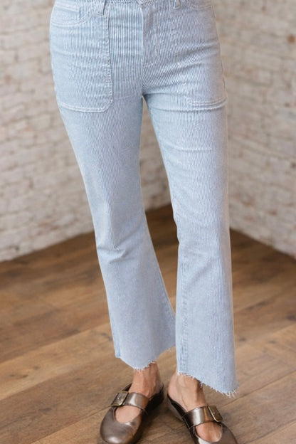 Mica High-Rise Bootcut Stripe Jean