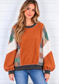 STEPHANIE MULTI COLOR STRIPE PRINT
WAFFLE RIB KNIT TOP