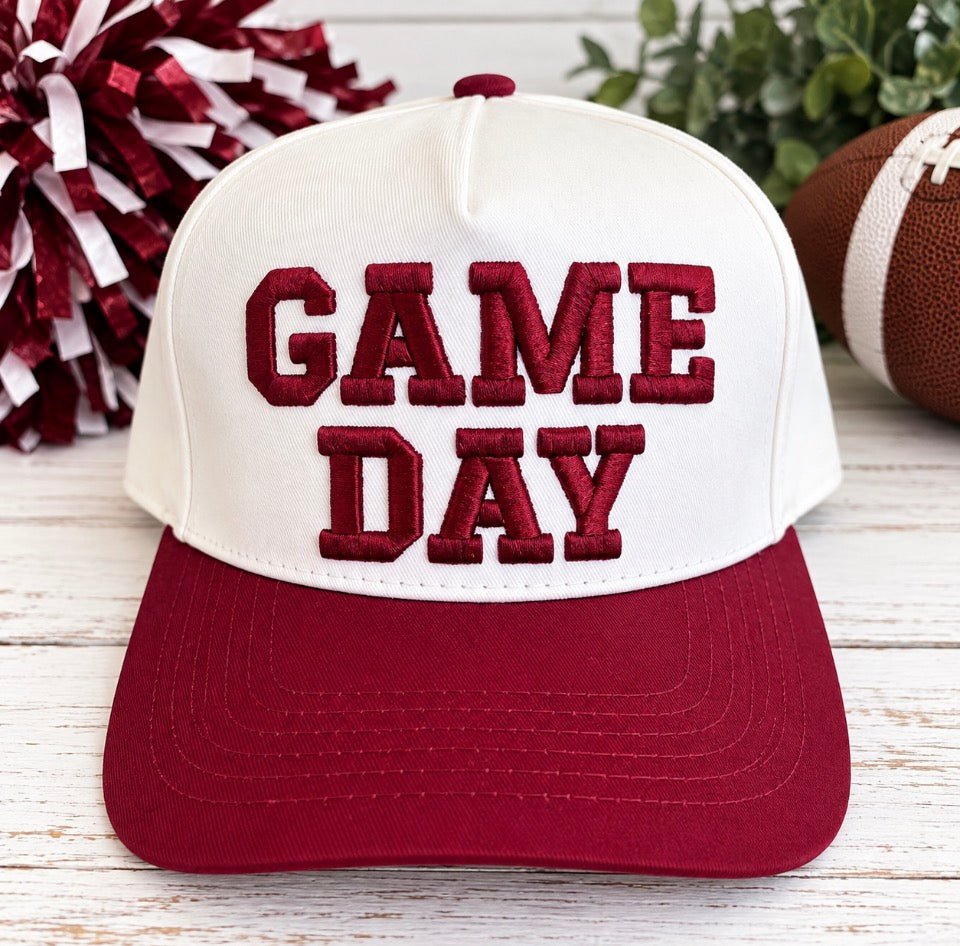 GAME DAY 3d EMBROIDERED TUCKER HAT