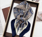 ELEGANT NAVY PAISLEY SCARF