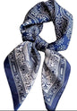 NAVY PAISLEY SCARF