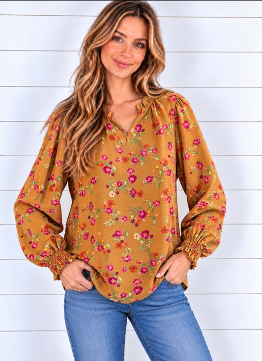 KATE FLORAL PRINTED BLOUSE