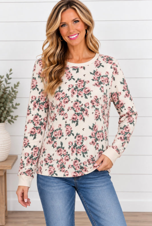 BRANDY FLORAL PRINTED TOP
