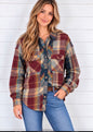 STACEY LONG SLEEVE PLAID
COLOR BLOCK SHIRT