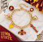 IOWA STATE CYCLONES CHARM BRACELET
