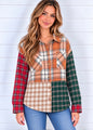 BONNIE LOOSE FIT PLAID FLANNEL JACKET W/POCKET