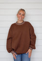 LONNIE BROWN POLKA DOT SWEATSHIRT