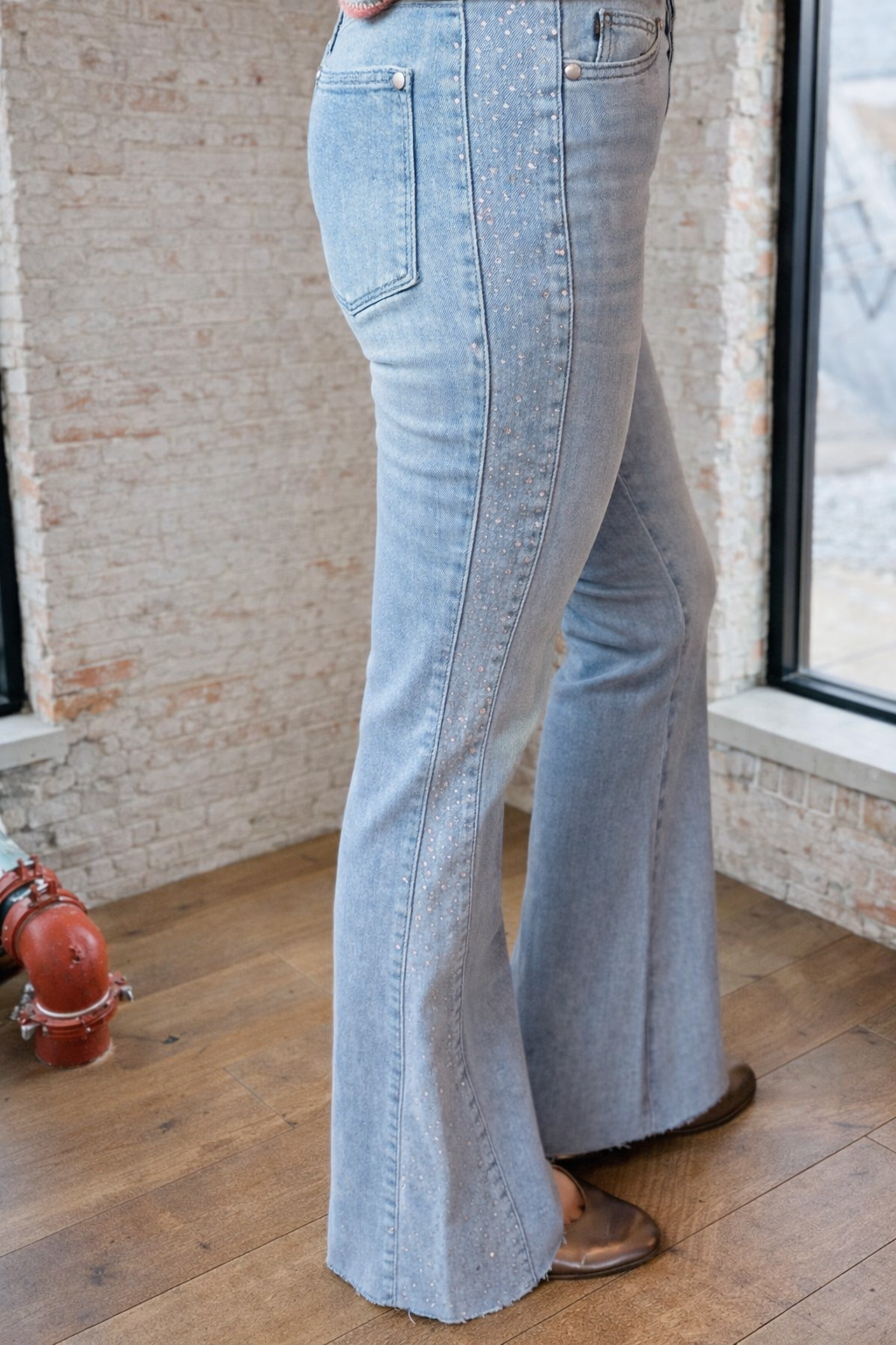 Judy Blue Rhinestone Flare